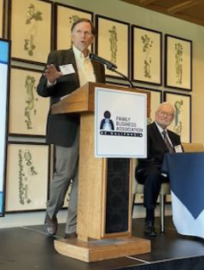 FBAC Chairman Ken Monroe calls for family business owners to join together.